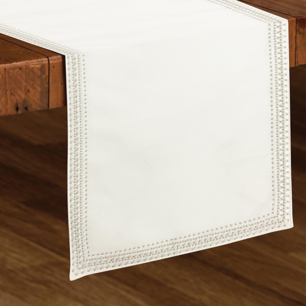 Elegant White Table Runner